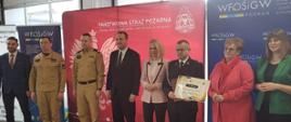Uroczyste wręczenie promes dla jednostek Ochotniczych Straży Pożarnych z terenu powiatu obornickiego.