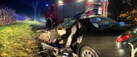 Wypadek w Chróścinie - dwa samochody osobowe