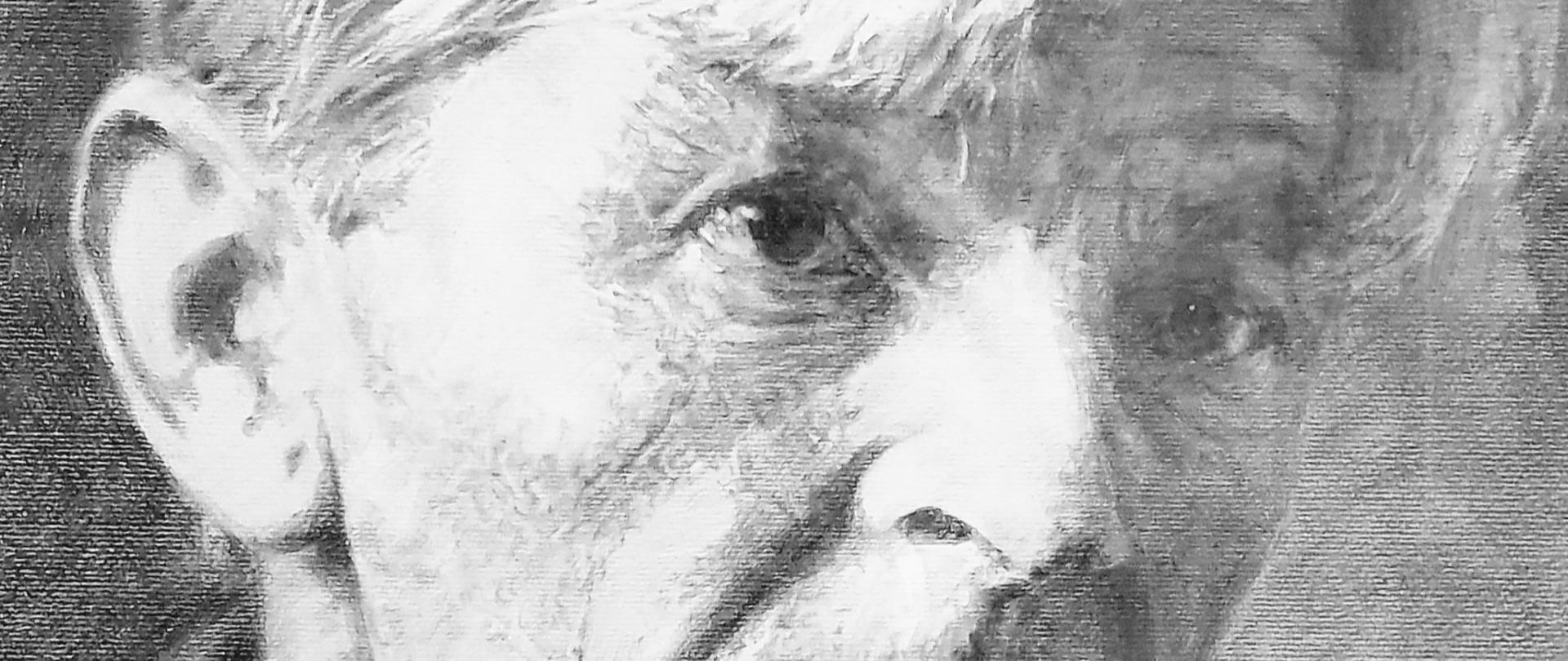 Rysunek - portret Antoniego Kenara zrealizowała Aleksandra Kuziel absolwentka szkoły z roku 2007. Rysunek przedstawiający dyrektora szkoły narysowany jest ołówkiem na papierze. Dyrektor ubrany jest w białą koszulę i sweter. Ma na sobie założoną marynarkę. Antoni Kenar ma dłuższe siwe włosy zaczesane na bok i lekko do góry.. 