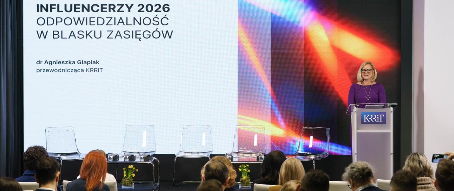 KRRiT Chair Dr Agnieszka Glapiak