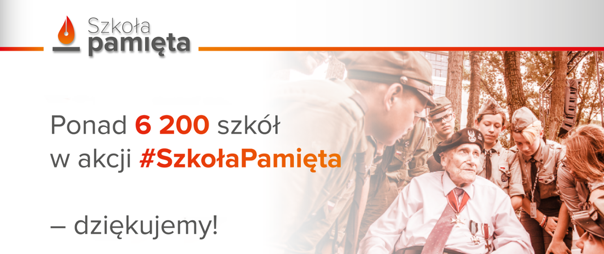 Ponad 6 200 szkół zgłosiło swój udział w akcji Szkoła pamięta – dziękujemy!