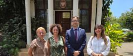 Head of Mission, Sergiusz Wolski meeting with Anna Walkowiak, Founder and President of the Africa Help Foundation, Dr. Monika Pintal-Ślimak, President of the National Council of Laboratory Diagnosticians (KRDL), and Dr. Anna Paczkowska from the Gynecology & Obstetrics Department of Sroda Hospital.