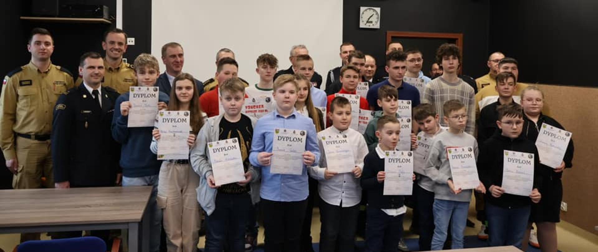 Podsumowanie XLVI edycji Ogólnopolskiego Turnieju Wiedzy Pożarniczej pt. ,,Młodzież Zapobiega Pożarom” na szczeblu powiatowym.