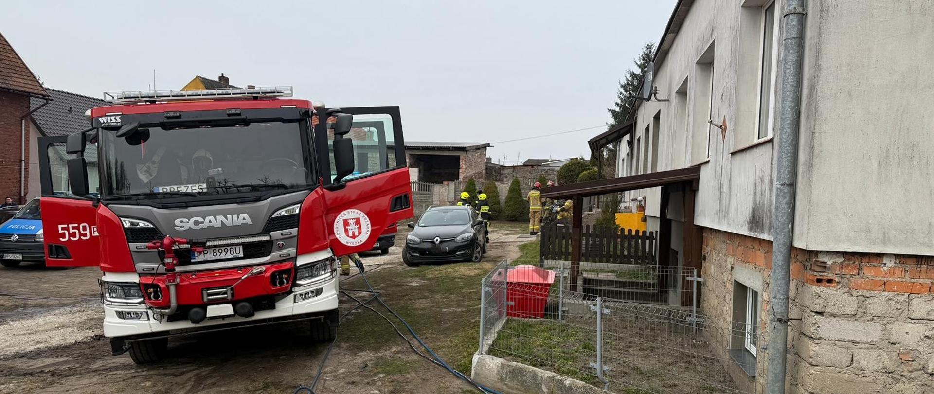 Pożar w Wysoce, pod Piłą.