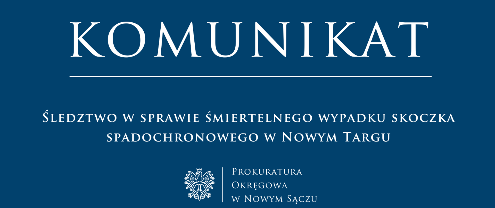 Śledztwo w sprawie wypadku skoczka