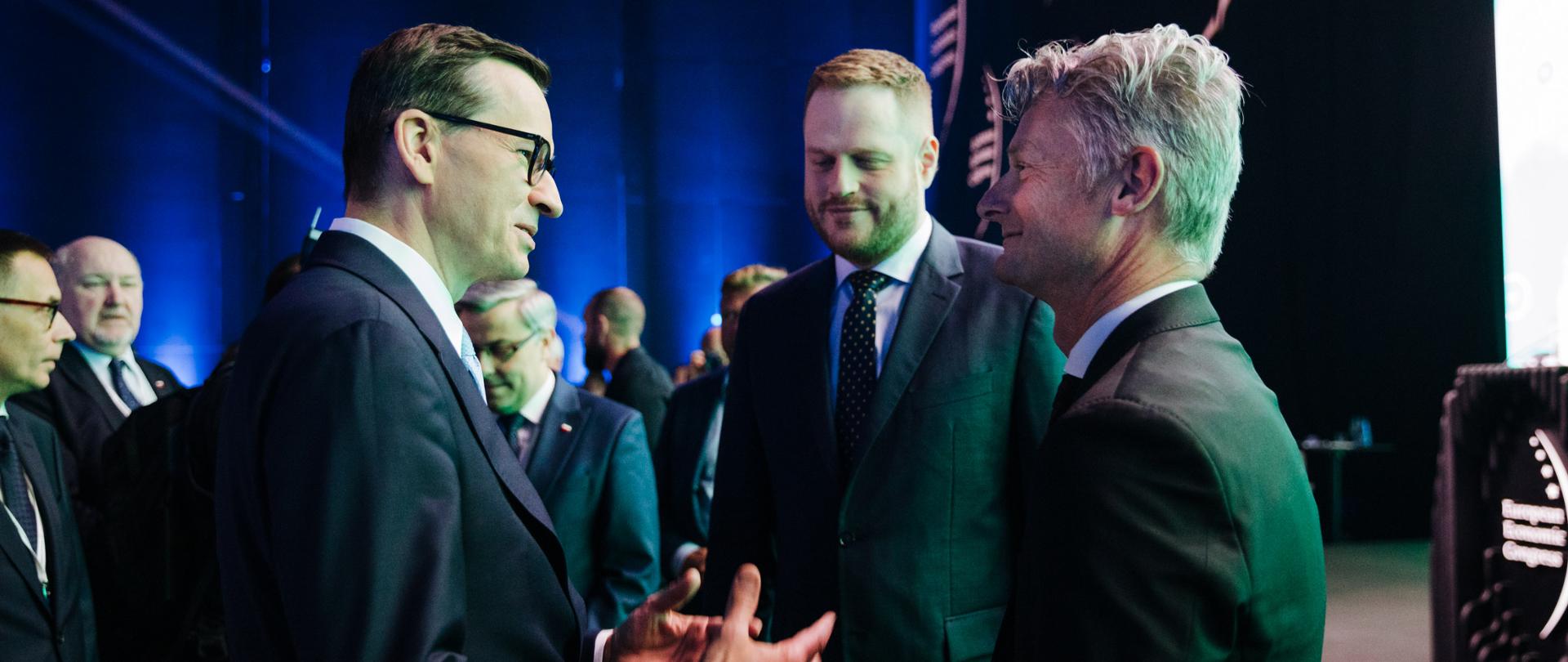 Premier Mateusz Morawiecki podczas Europejskiego Kongresu Gospodarczego.