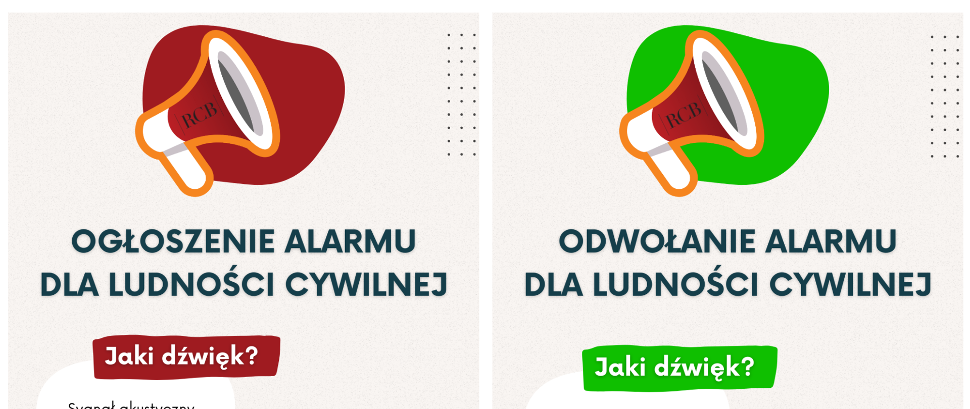 Czy wiesz jakie są w Polsce sygnały alarmowe?