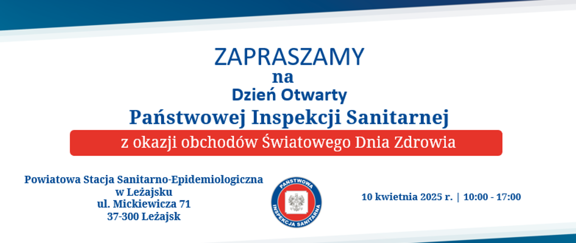 Grafika przedstawia zaproszenie na Dzień Otwarty PIS