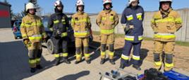 Na zdjęciu - Egzamin kierowców-konserwatorów sprzętu ratowniczego OSP 