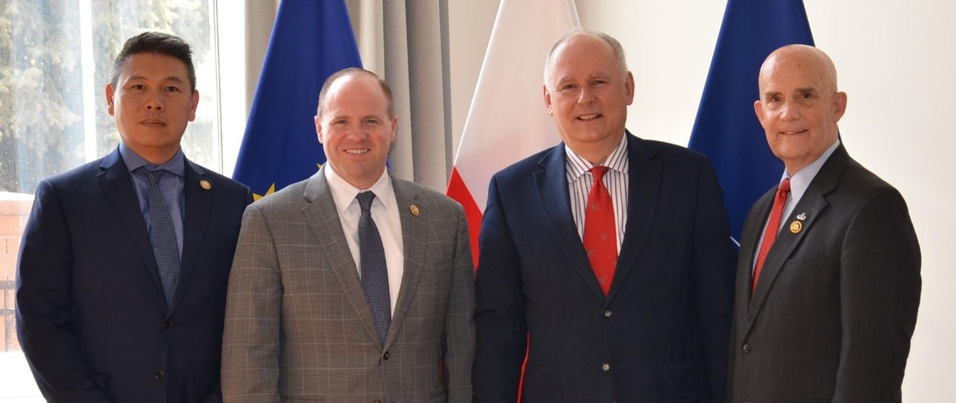 Spotkanie Sekretarza Stanu w MON Pawła Zalewskiego z delegacją Izby Reprezentantów USA
