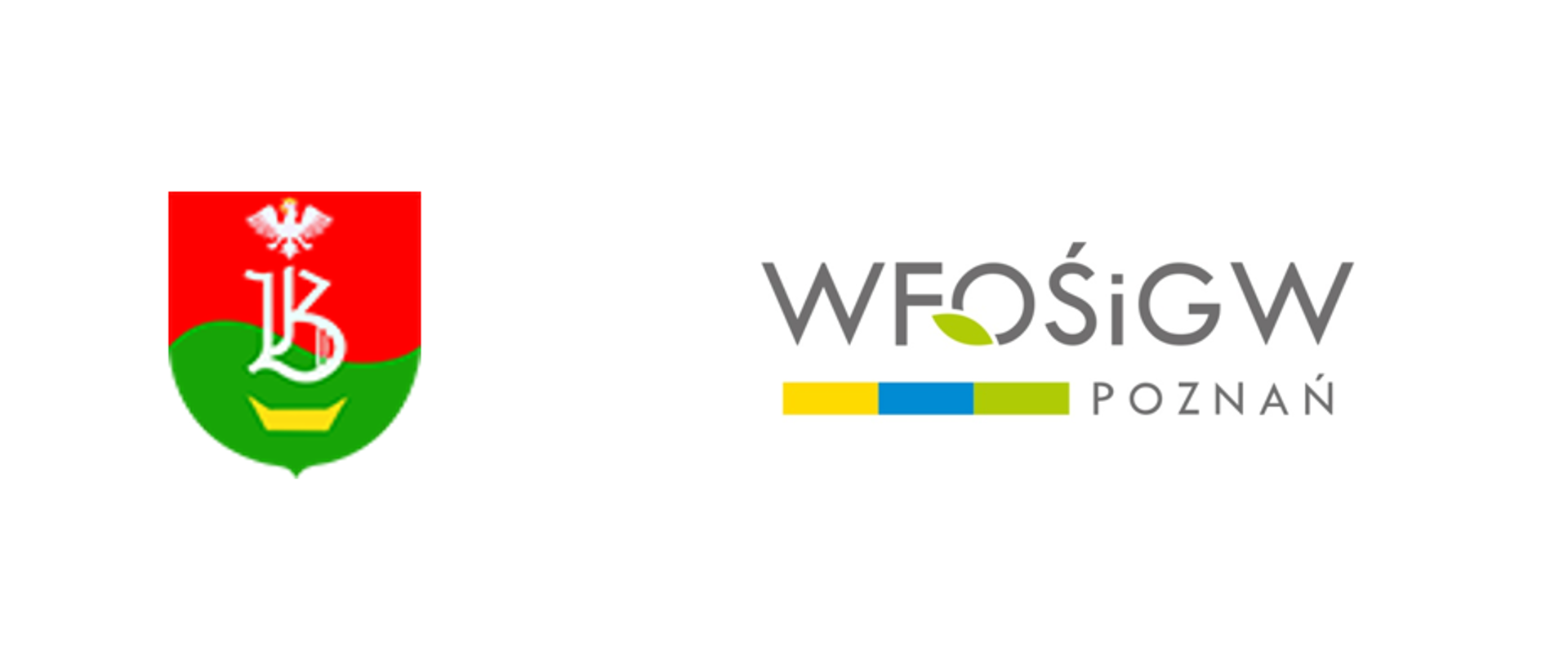 Logo Urzędu Gminy Brodnica oraz Wojewódzkiego Funduszu Ochrony Środowiska i Gospodarki Wodnej w Poznaniu.