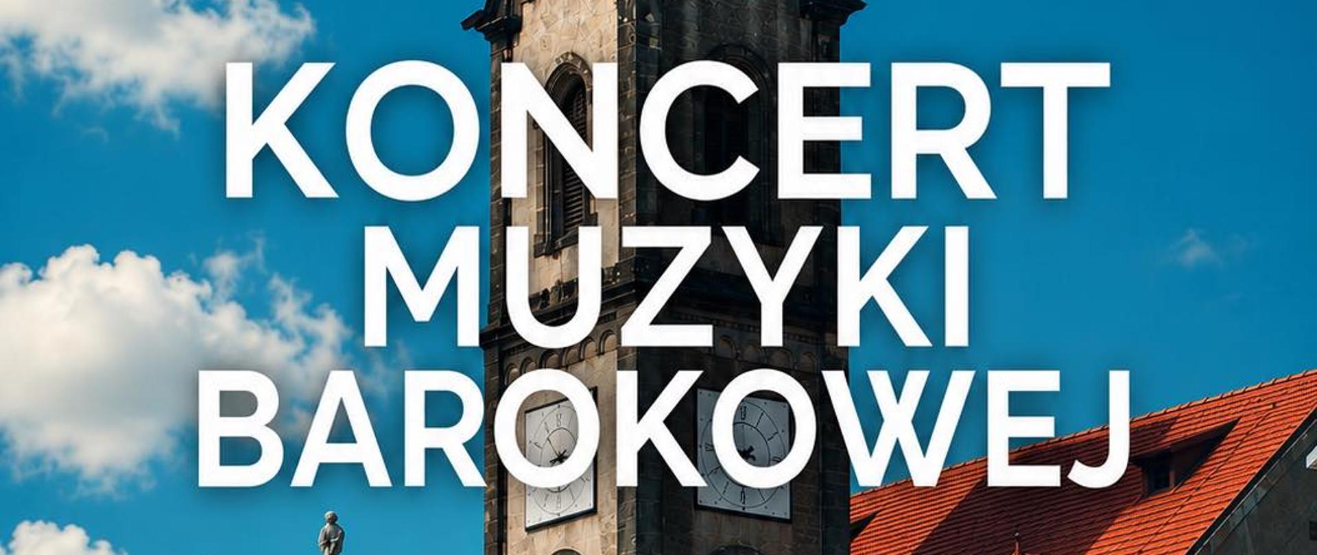 Grafika przedstawia budynek kościoła ewangelicko-augsburskiego w Tarnowskich Górach. Na środku widoczny jest napis informujący o koncercie, w dolnym lewym rogu data wydarzenia (31 maja 2026 roku) oraz godzina po prawej stronie grafiki (15:00).