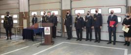 Pożegnania strażaków ze służbą oraz powołanie Zastępcy Komendanta Powiatowego Państwowej Straży Pożarnej w Wysokiem Mazowieckiem.