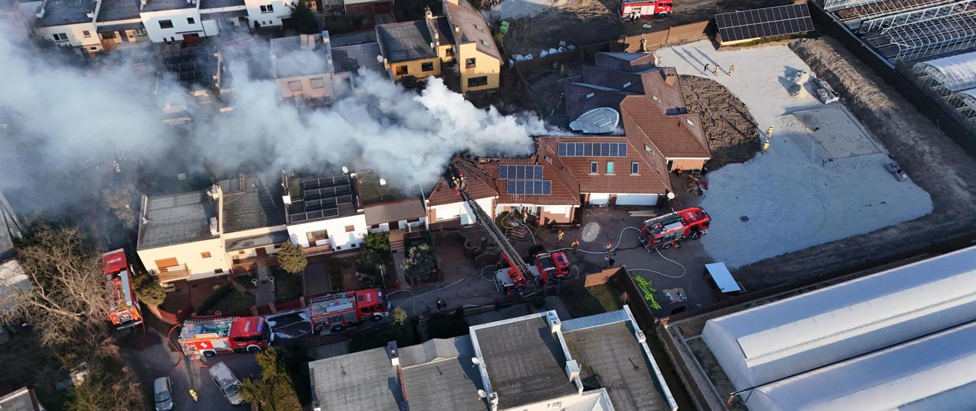 Pożar domu przy ulicy Gronowej w Kaliszu [11.02.2025]