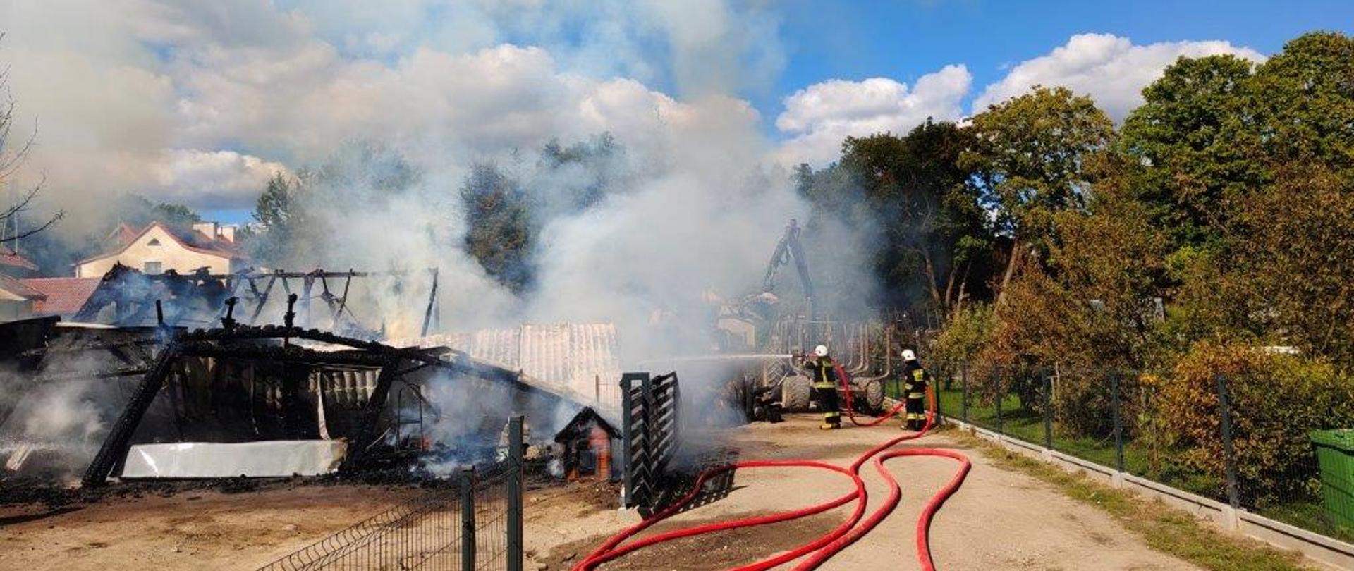 Pożar budynków gospodarczych w Wilimach