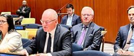 Główny Geolog Kraju, wiceminister klimatu i środowiska, Krzysztof Galos wziął udział w debacie plenarnej wysokiego szczebla ONZ na temat surowców krytycznych niezbędnych dla transformacji energetycznej