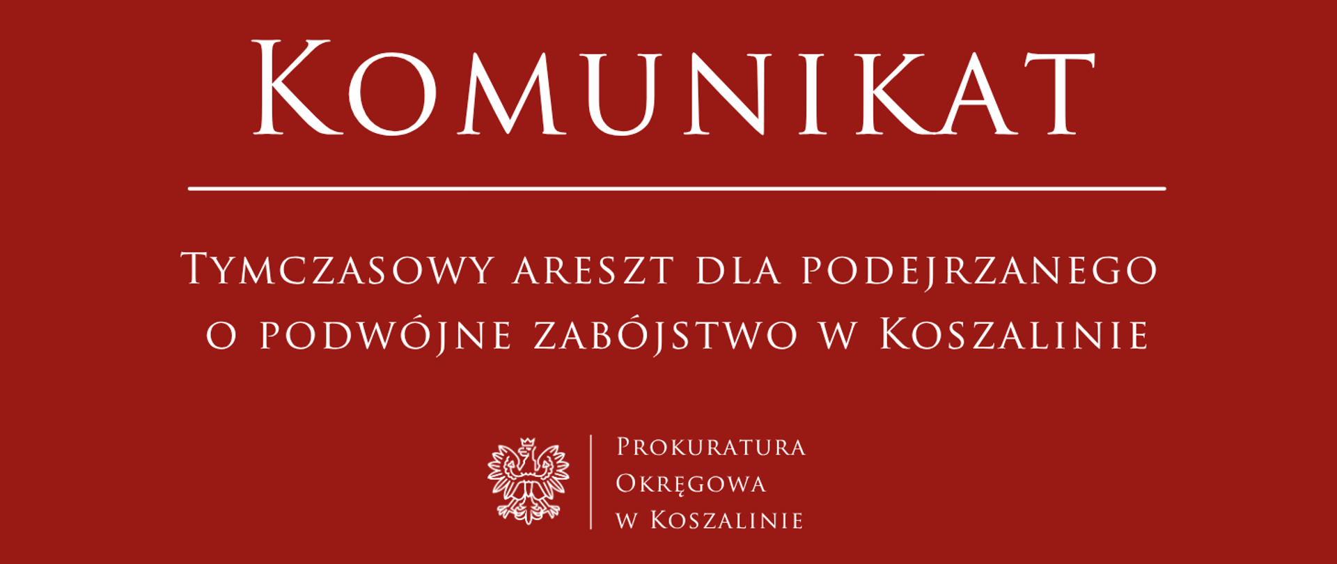 Tymczasowy areszt dla podejrzanego o podwójne zabójstwo w Koszalinie