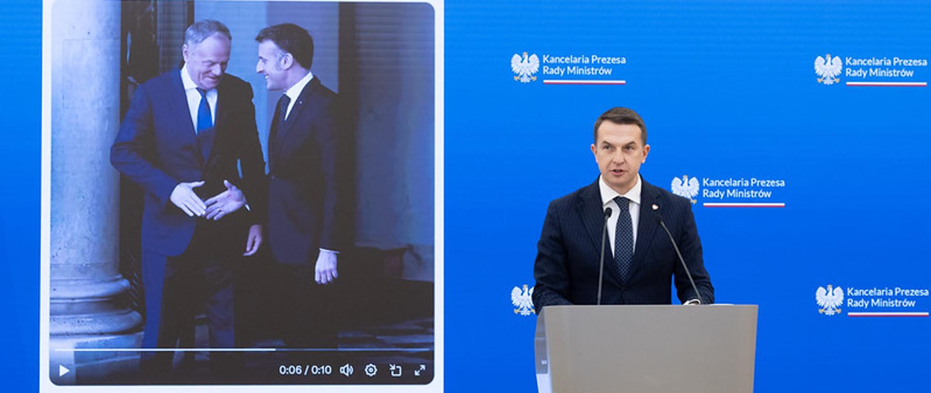 Rzecznik Rządu podczas Konferencji po RM