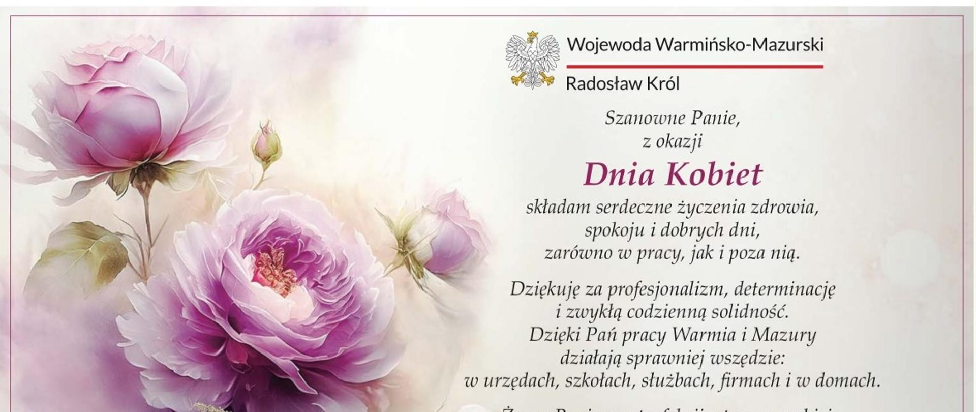 Życzenia z okazji Dnia Kobiet