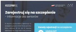Ulotka informacyjna akcji "#SZCZEPIMY SIĘ"