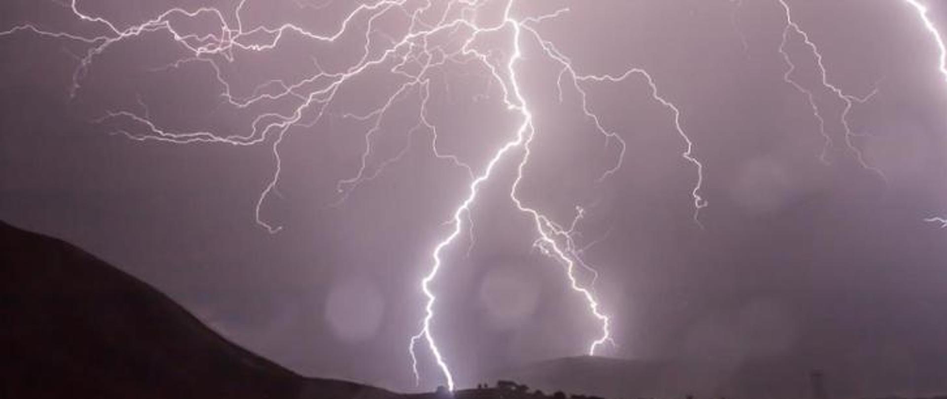 Błyskawica podczas burzy