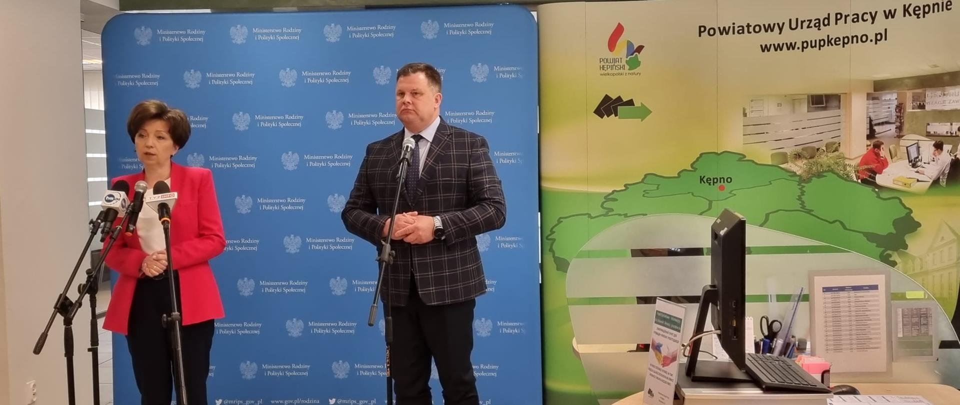 Briefing prasowy w Powiatowym Urzędzie Pracy w Kępnie