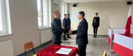 Złożenie ślubowania przez nowo przyjętych funkcjonariuszy Komendy Powiatowej PSP w Kędzierzynie-Koźlu. 