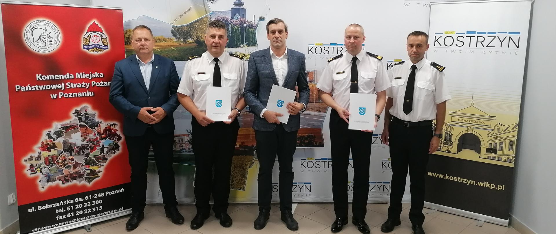 Trójstronny list intencyjny w sprawie utworzenia Jednostki Ratowniczo-Gaśniczej nr 10 na terenie gminy Kostrzyn