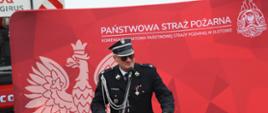 Głos zabrał także Prezes Zarządu Oddziału Powiatowego ZOSP RP, dh Edmund Kabattek