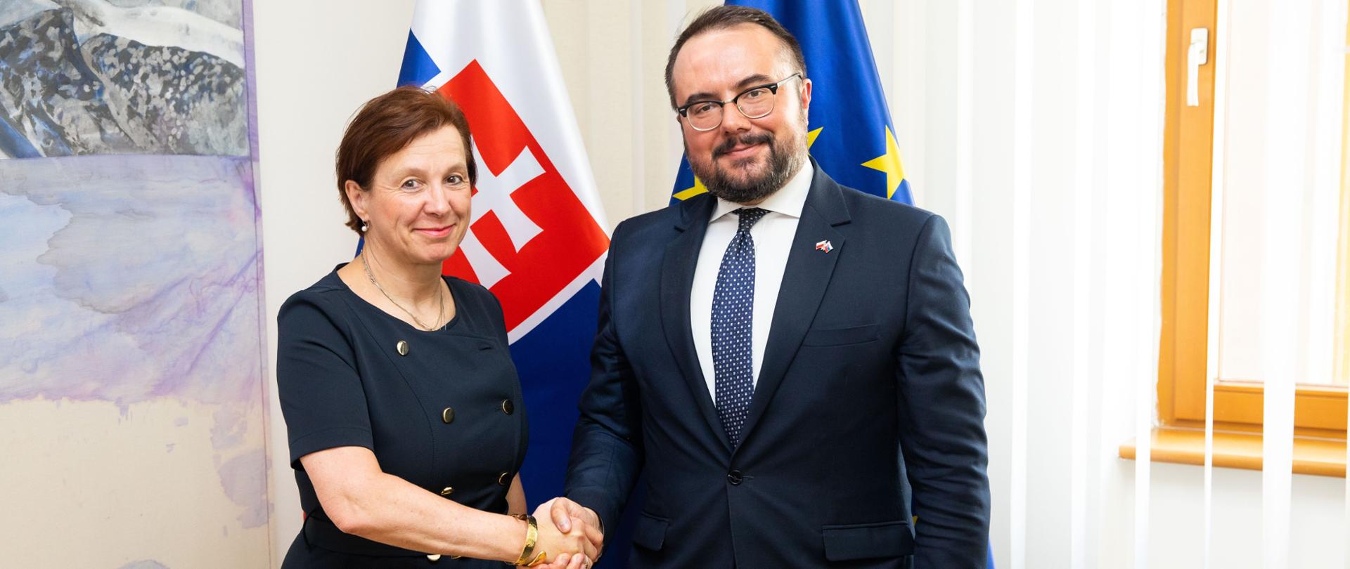 Wiceminister Paweł Jabłoński spotkał się z Ingrid Brockovą, Sekretarz Stanu w Ministerstwie Spraw Zagranicznych i Europejskich
