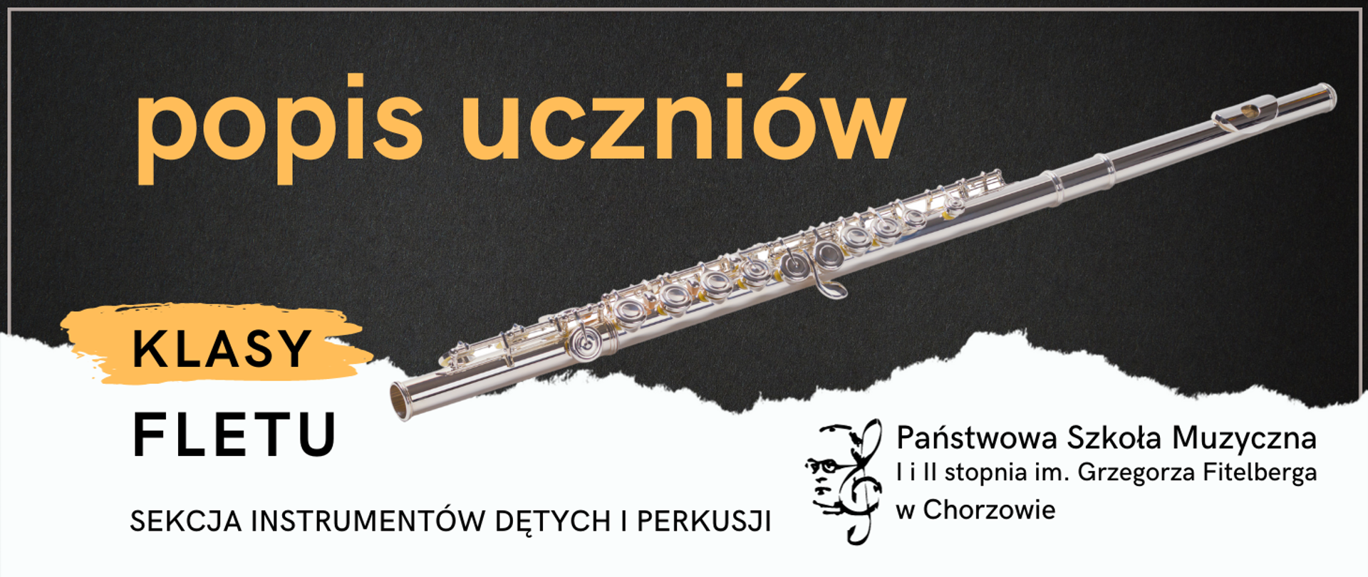 popis uczniów sekcji instrumentów dętych i perkusji