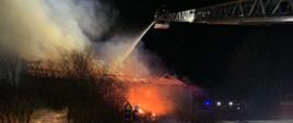 Pożar budynku stodoły w miejscowości Owieczki