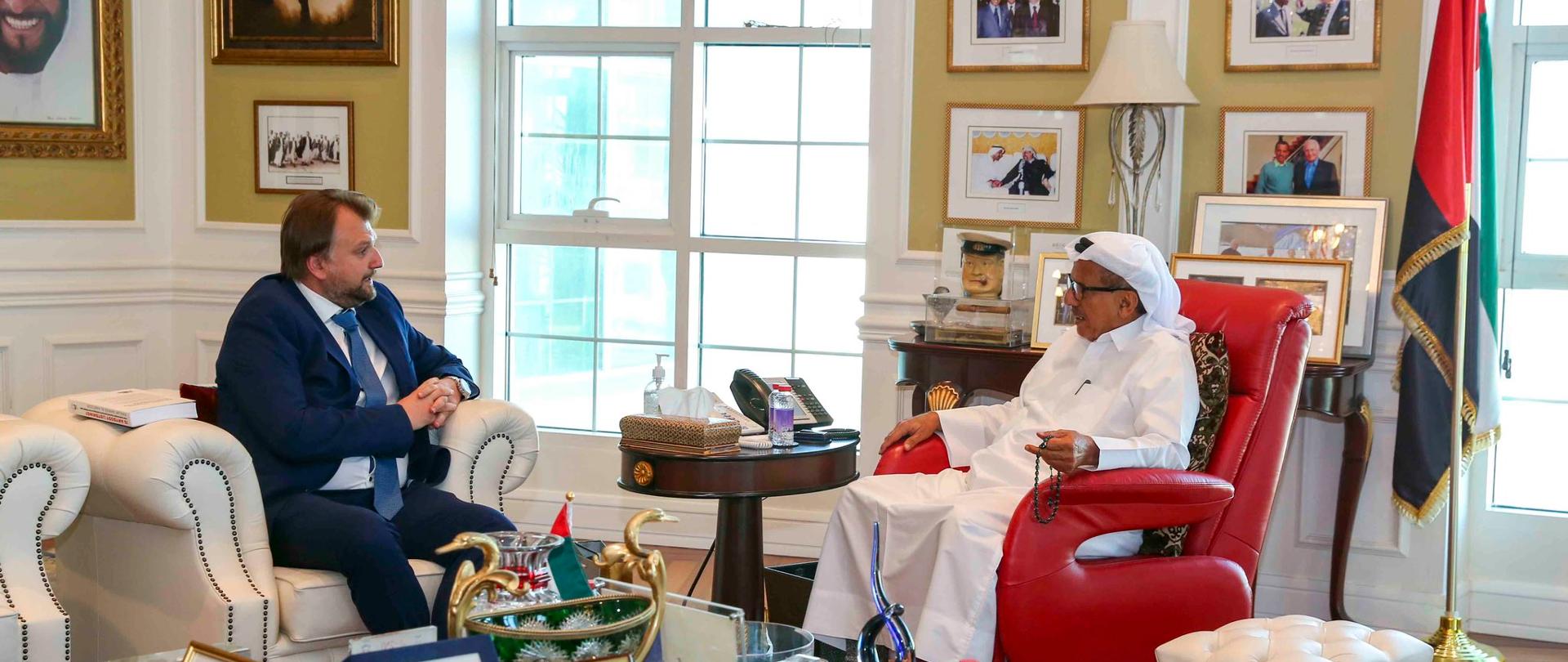 Mr. Jakub Sławek meets H.E. Khalaf Ahmad al Habtoor