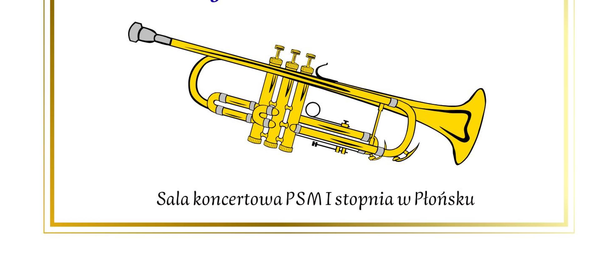 Plakat przedstawia złote trąbki na biały tle oraz informację o audycji 4 listopada 2025 r. o godz. 18:00