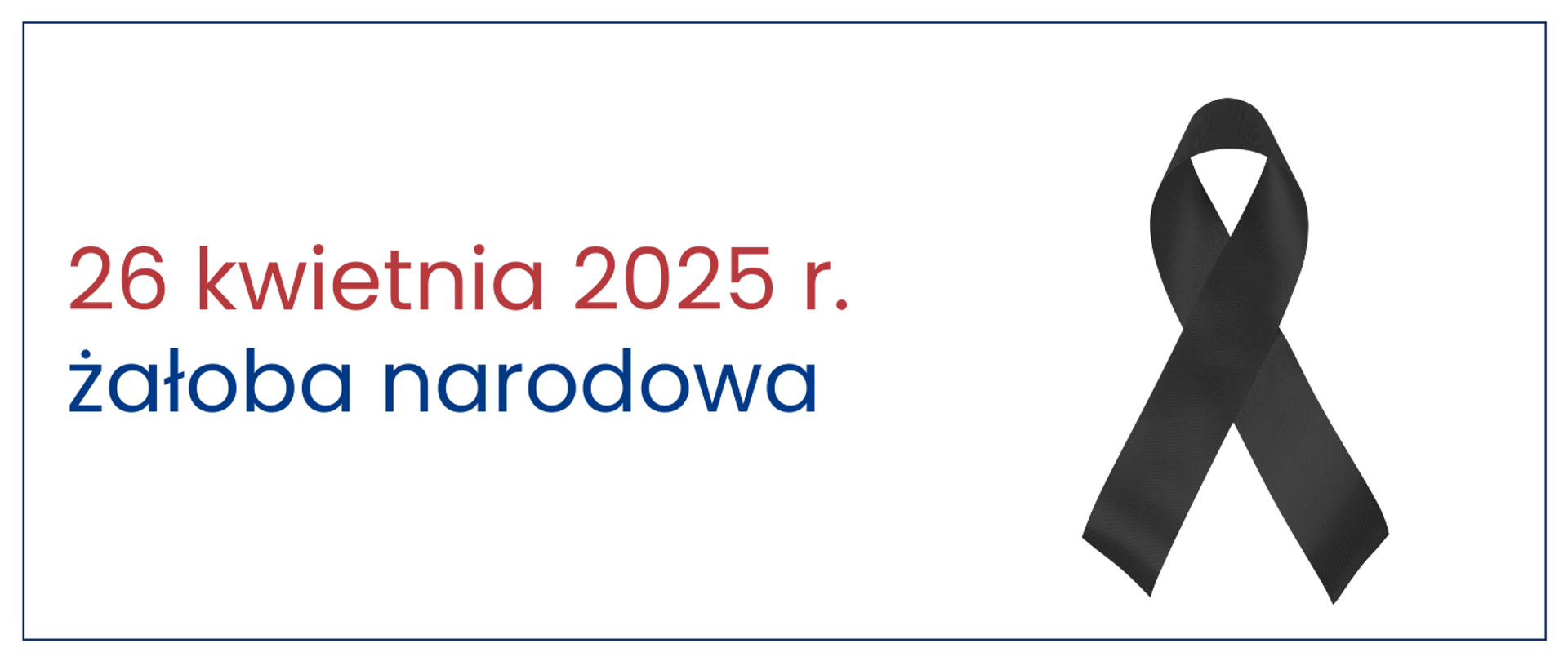 grafika z kirem i napisem żałoba narodowa