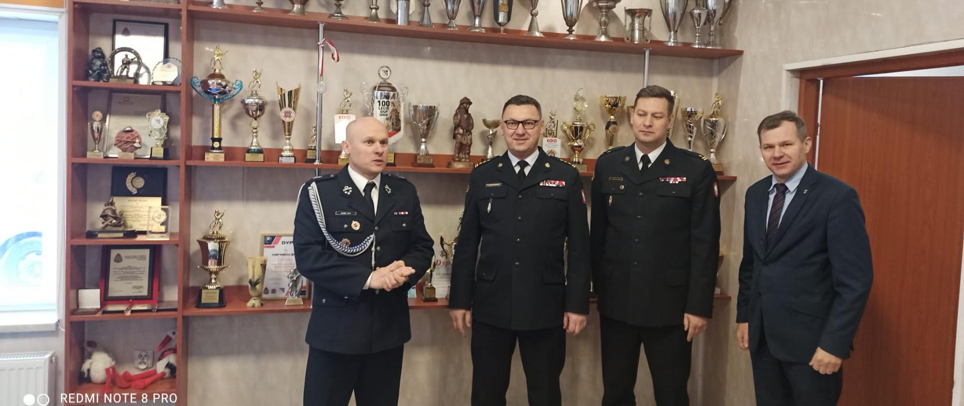 Zastępca Warmińsko-Mazurskiego Komendanta Wojewódzkiego Państwowej Straży Pożarnej wizytował jednostki OSP z powiatu nowomiejskiego