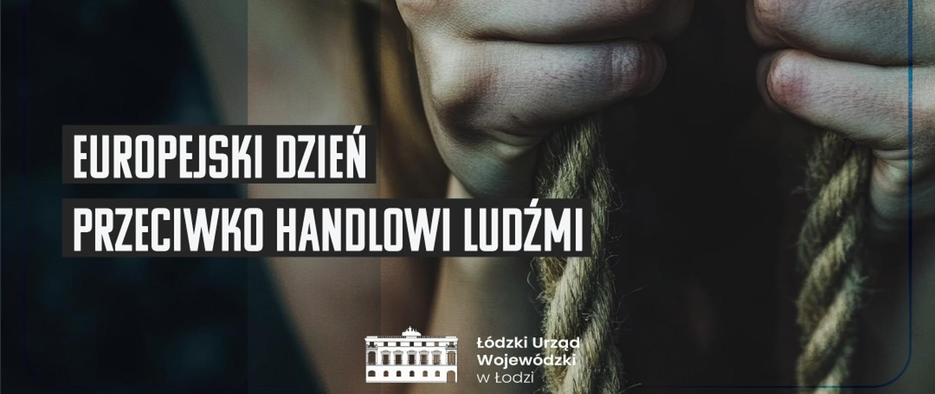 Grafika informująca o tym, że 13 października obchodzony jest Europejski Dzień przeciwko Handlowi Ludźmi 