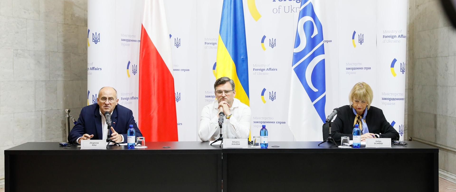 Urzędujący przewodniczący OBWE rozmawiał z ministrem spraw zagranicznych Ukrainy Dmytro Kułebą