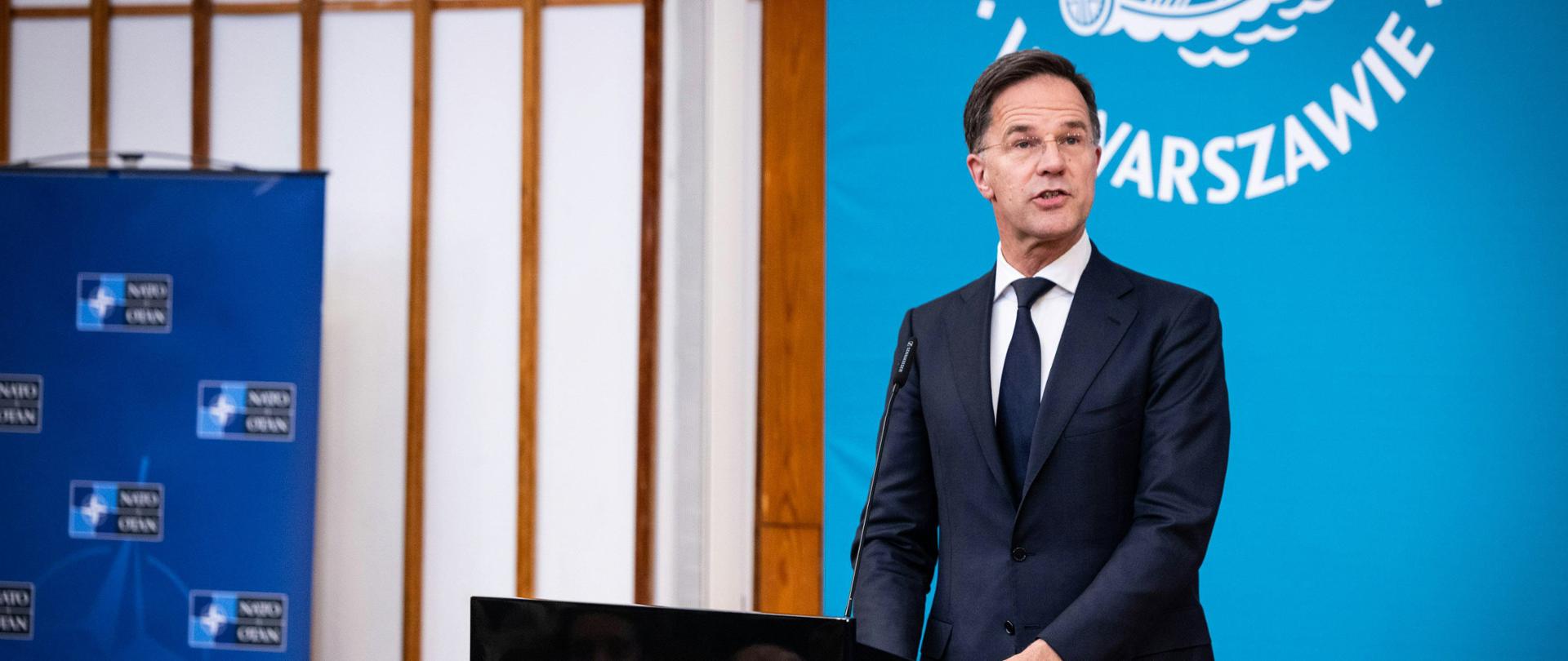 NATO Secretary General Mark Rutte at the Warsaw School of Economics