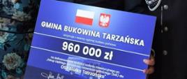 Przekazanie czeków na zakup pojazdów strażackich, w tym dla OSP w Białce Tatrzańskiej