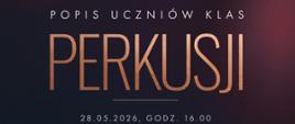 Popis perkusyjny - plakat_pan