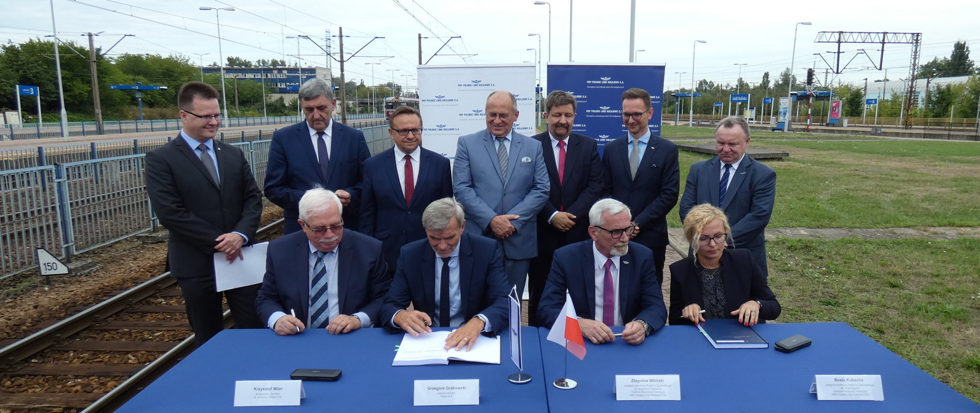 Wiceminister A. Bittel uczestniczył w podpisaniu umowy na prace projektowe i budowlane na stacji Łódź Kaliska