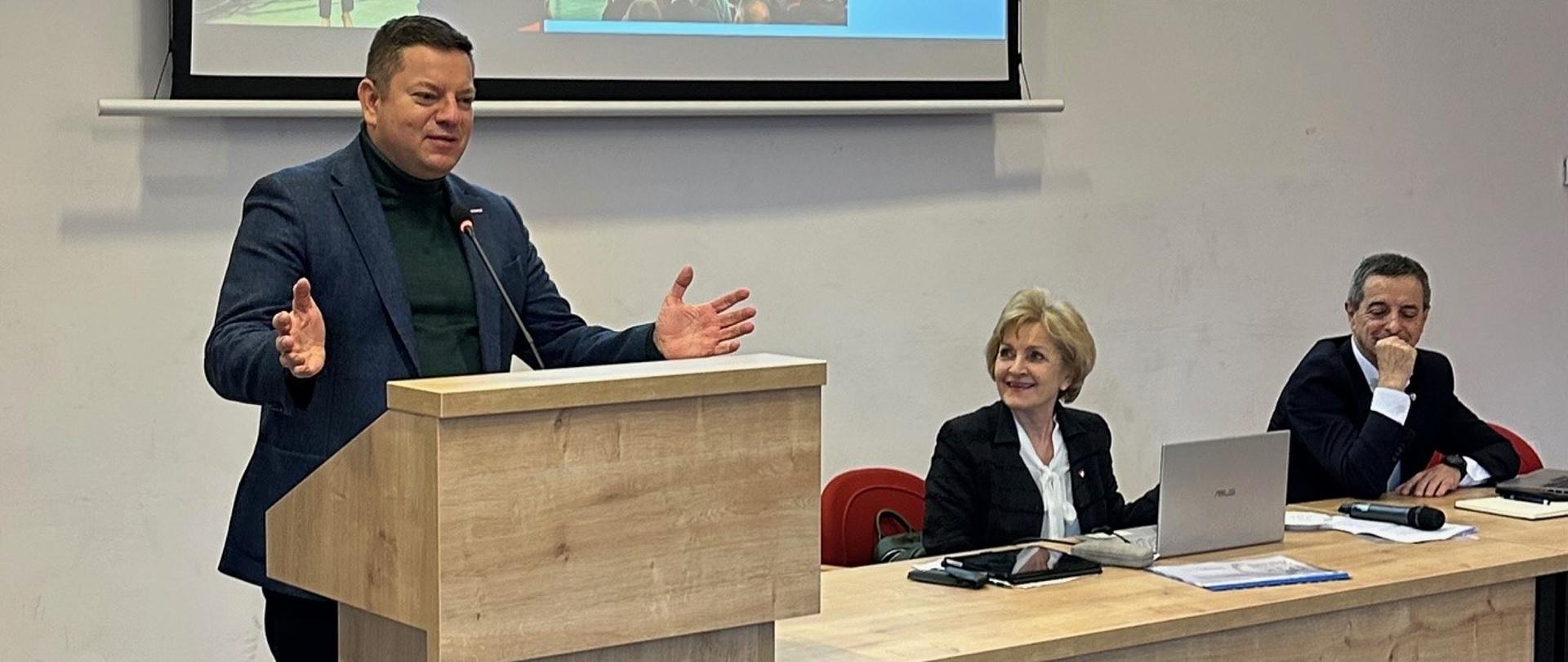 O zabezpieczeniu przeciwpowodziowym Żuław podczas spotkań wiceministra P. Koperskiego w Nowym Dworze Gdańskim i Kwidzynie