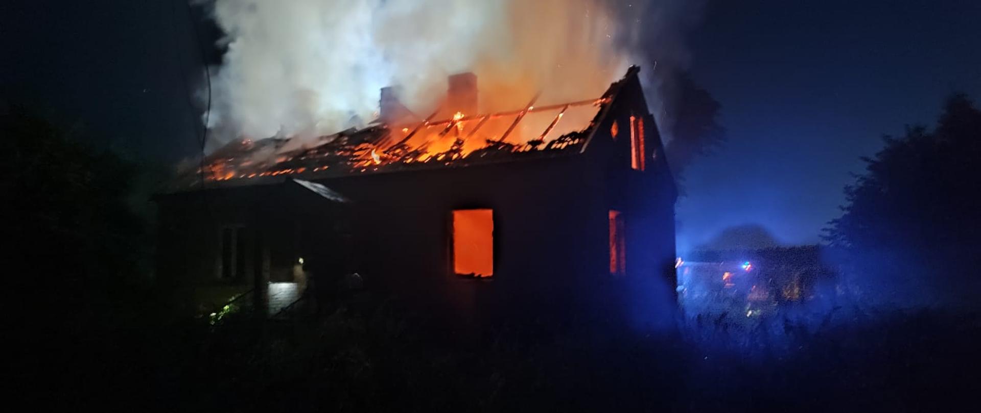 Pożar budynku mieszkalnego w m. Płaciszewo