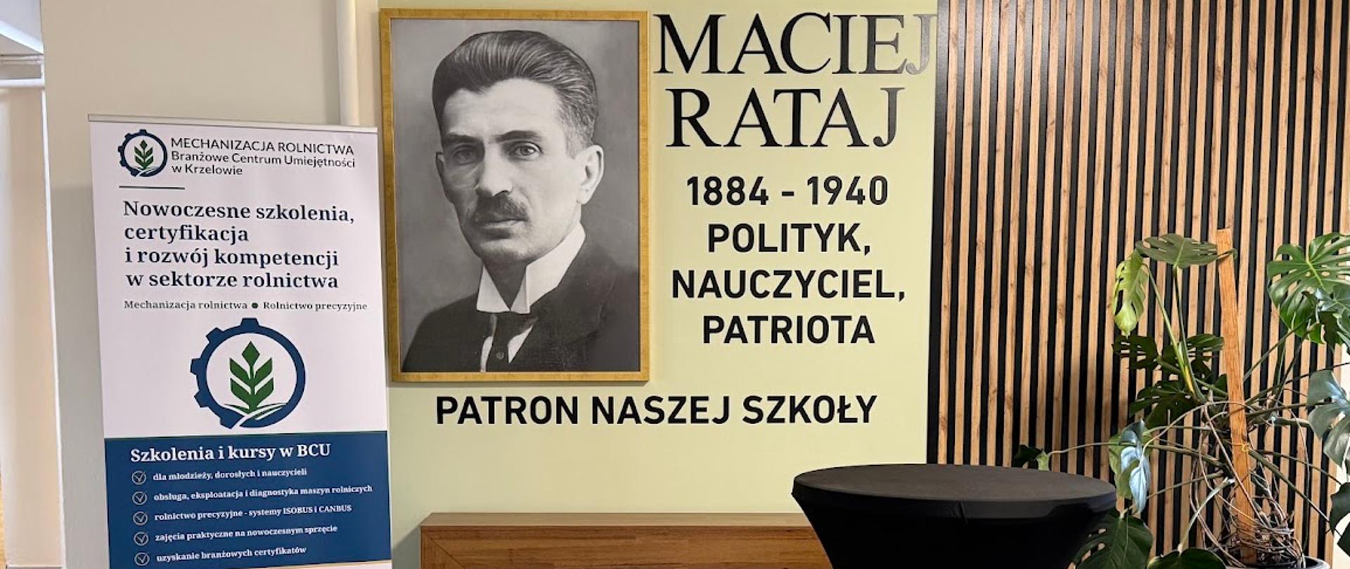 Maciej Rataj patron naszej szkoły