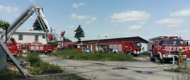Pożar hali techniczno - magazynowej w miejscowości Kazimierza Wielka