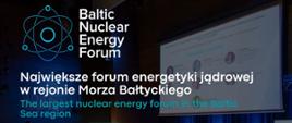 Baner zapraszający na forum energetyki jądrowej w Gdańsku, które odbędzie się w dniach 18-22 marca