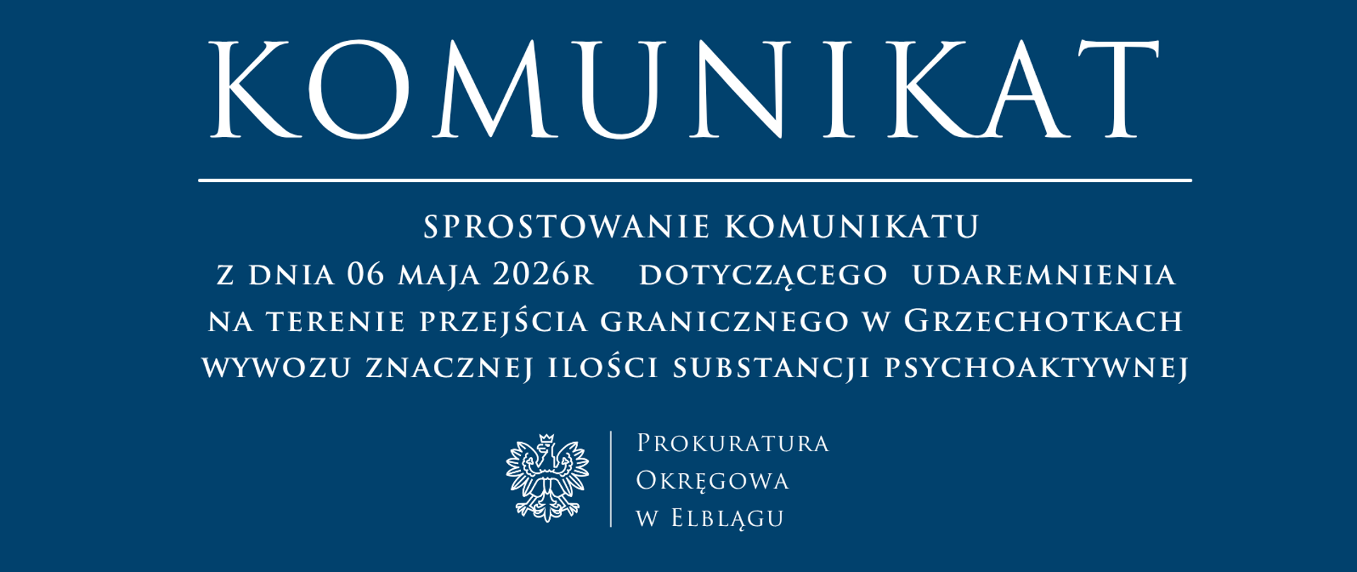 SPROSTOWANIE KOMUNIKATU .