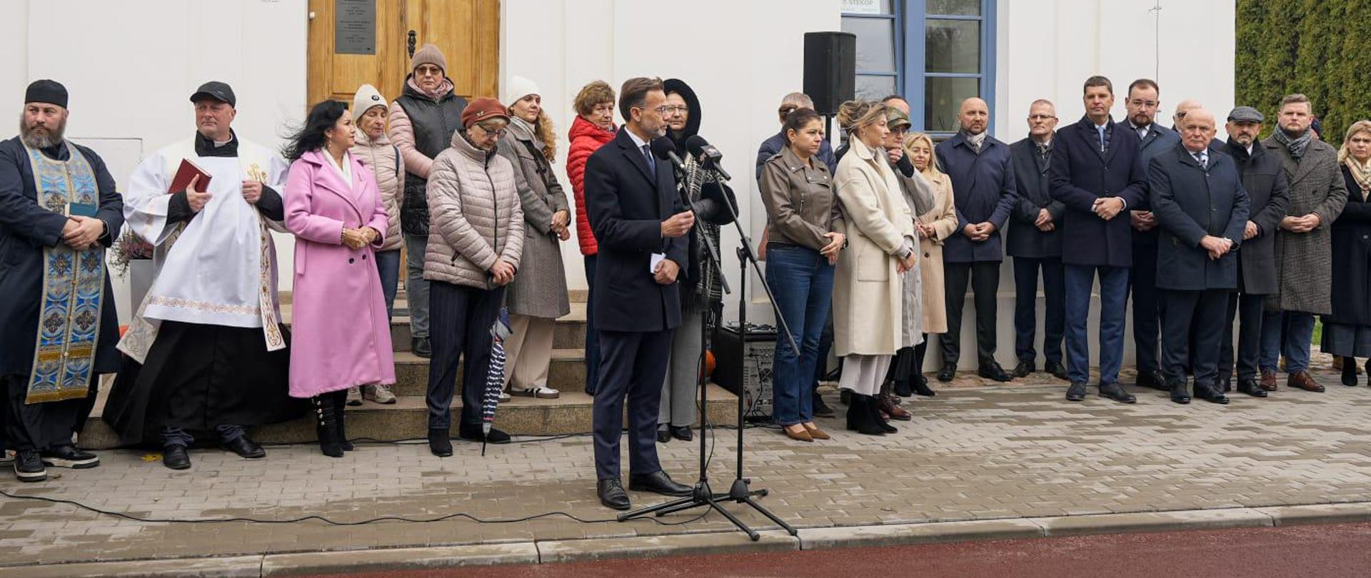 Otwarcie przebudowanej drogi w Turośni Kościelnej