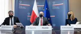 Wideokonferencja szefów dyplomacji państw członkowskich UE z udziałem ministra Zbigniewa Raua